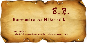 Bornemissza Nikolett névjegykártya